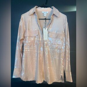 Rachel Zoe Sequin Blouse